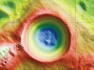 Cratera 2 (Foto: Nasa/Zuber, M.T. et al., Nature, 2012 )