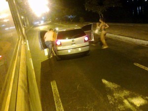 Testemunha flagrou momento da discussão entre transexual e agressor (Foto: Arquivo Pessoal)