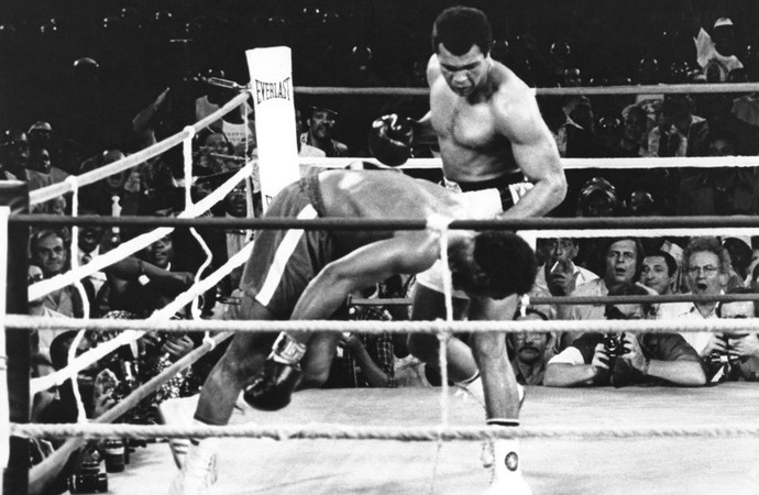 George Foreman x Muhammad Ali (Foto: Agência AP)