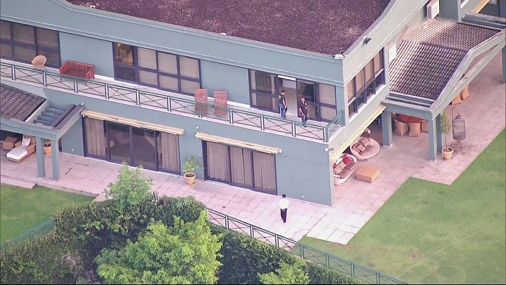 Casa do empresário Eike Batista no Jardim Botânico (Foto: Reprodução / TV Globo)