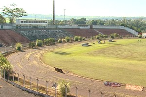 Estádio do Taquarão, em Taquaritinga (Foto: Reprodução EPTV)