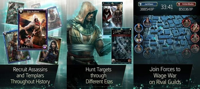 Jogo de cartas com os personagens de Assassins Creed (Foto: Divulgação)