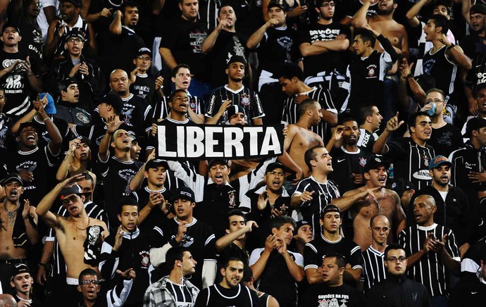 Torcida, Corinthians x San José (Foto: Marcos Ribolli)