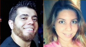 Homem morreu na hora e mulher não resistiu aos ferimentos (Foto: Reprodução/TV Anhanguera)