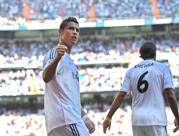 cristiano ronaldo comemora gol do Real Madrid contra o Atlético de Bilbao (Foto: Getty Images)