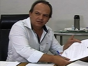 Miguel Júnior passa a comandar prefeitura (Foto: TV Integração/Reprodução)
