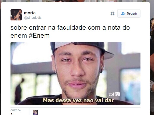 Expectativa pela liberação das notas do Enem 2015 motivou posts no Twitter. (Foto: Reprodução/Twitter)