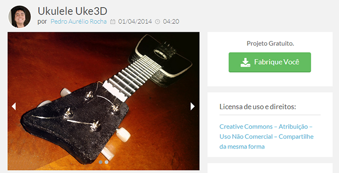 Alguns projetos podem ser baixados sem custos e criados em impressoras 3D (Foto: Reprodução/Designoteca)