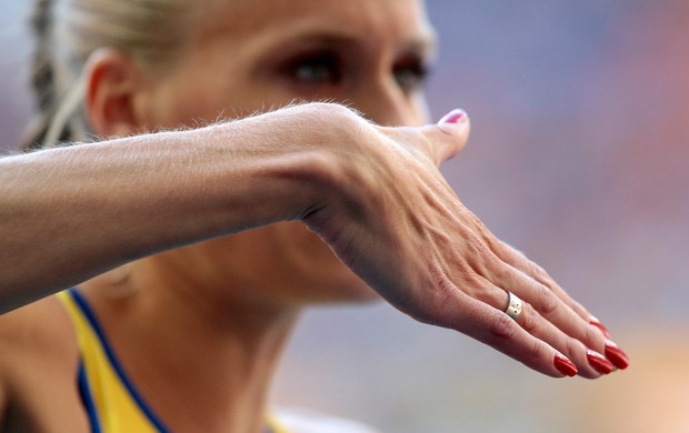 Emma Green Tregaro suecia unhas mundial atletismo moscou (Foto: AP)