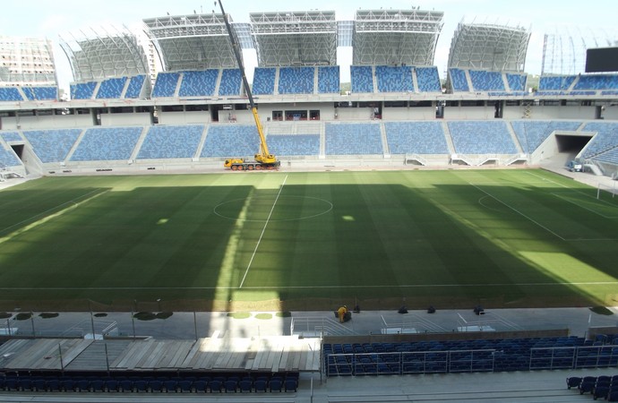 Vista de um dos camarotes da Arena das Dunas (Foto: Ferreira Neto)
