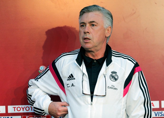 carlo ancelotti real madrid coletiva (Foto: AP)