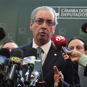 Eduardo Cunha, presidente da Câmara dos Deputados, fez um pronunciamento à imprensa nesta sexta-feira (17) (Foto: Luis Macedo / Câmara dos Deputados)