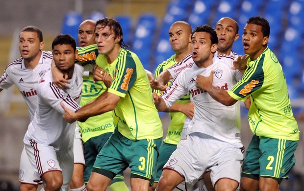 Gum e Fred Fluminense x Palmeiras (Foto: Dhavid Normando / Photocamera)
