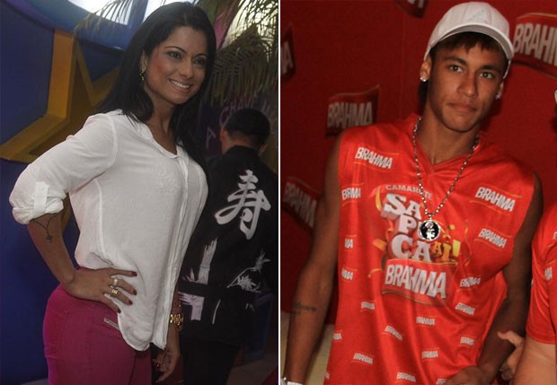 Dani Sperle, Neymar (Foto: AgNews)