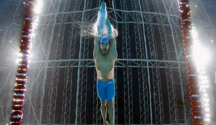 Kaio Marcio no Troféu Maria Lenk (Foto: Al Belo / Getty Images)