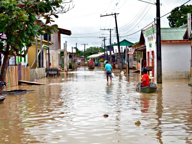 Em Tarauacá, prefeitura já monta plano de ações para atender famílias atingidas  (Foto: Jardy Lopes/Arquivo pessoal)