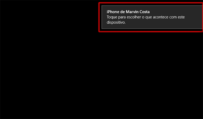 Iniciando a visualização das fotos do iPhone no Windows (Foto: Reprodução/Marvin Costa)