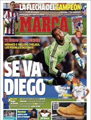 Jornal Marca, Diego López (Foto: Reprodução)