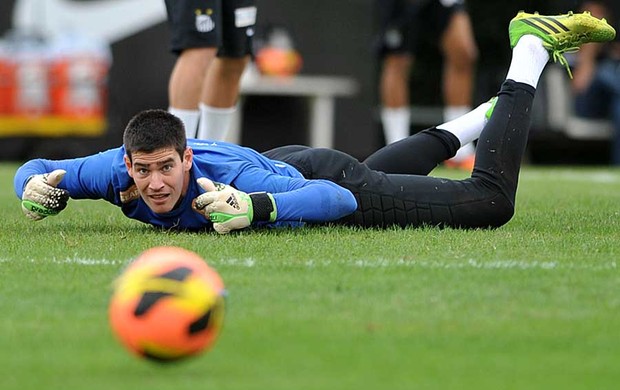 Gabriel Gasporotto, goleiro do Santos (Foto: Ivan Storti/Divulgação Santos FC)
