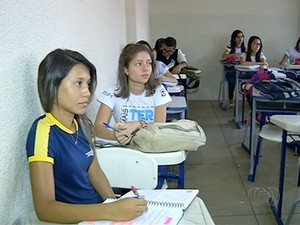 Estudantes do Tocantins intensificam estudos para fazer a prova do Enem (Foto: Reprodução/TV Anhanguera)