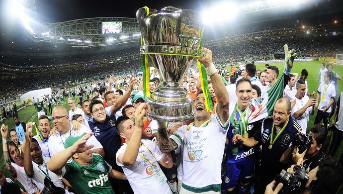 Palmeiras festa título (Foto: Marcos Ribolli)