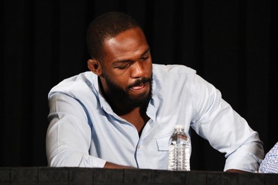 Jon Jones coletiva de imprensa UFC Las Vegas MMA (Foto: Evelyn Rodrigues) Jon Jones coletiva de imprensa UFC Las Vegas MMA (Foto: Evelyn Rodrigues)