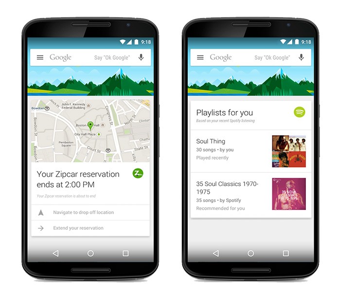 Google Now mostrará cards de mais de 70 apps diferentes (Reprodução/Google)