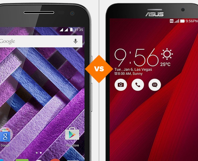 Moto G 3 ou Zenfone 2: confira quem vence o comparativo (Foto: Arte/TechTudo) Moto G 3 ou Zenfone 2: confira quem vence o comparativo (Foto: Arte/TechTudo)