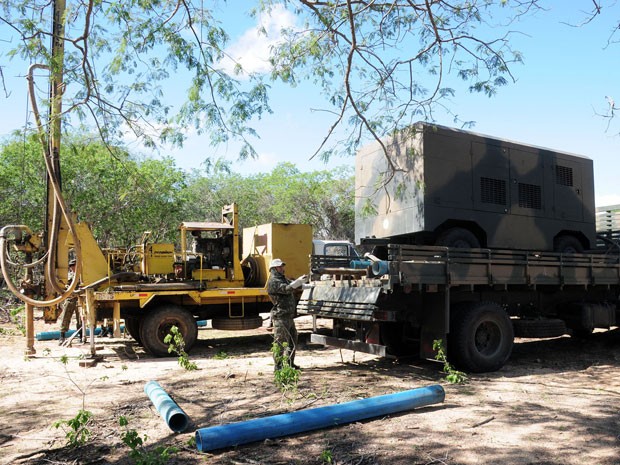 Meta do Exércio é perfurar 200 poços no Nordeste (Foto: Exército Brasileiro)