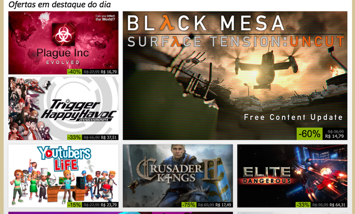 Acompanhe as ofertas do Steam Summer Sale (Foto: Reprodução/Felipe Vinha)