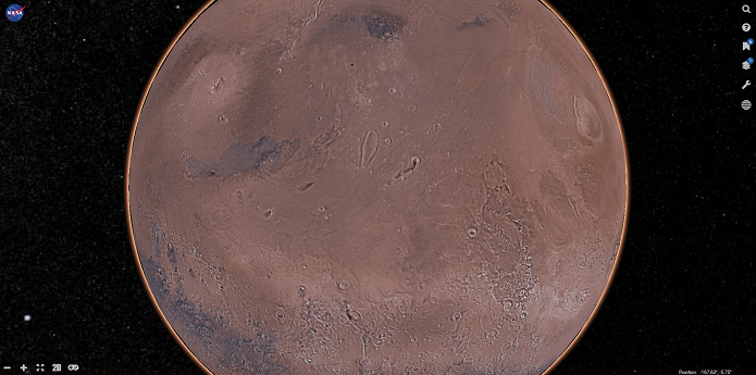 Mars Trek é um mapa interativo em 3D (Foto: Reprodução/Aline Jesus)a