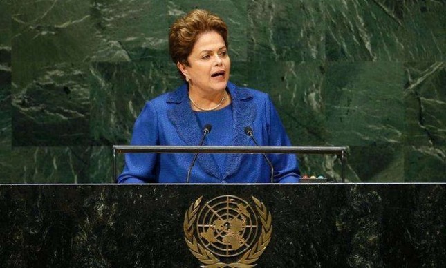 Presidente Dilma Rousseff discursa na ONU (Foto: Reuters)