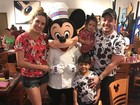 Wesley Safadão e Thyane Dantas fazem viagem em família para Disney