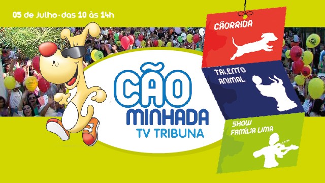 Cãominhada 2015 (Foto: Arte/TV Tribuna)