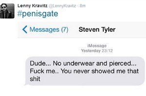 Lenny Kravitz faz piada sobre caso de calça rasgada em show (Foto: Reprodução / Twitter) Lenny Kravitz faz piada sobre caso de calça rasgada em show (Foto: Reprodução / Twitter)