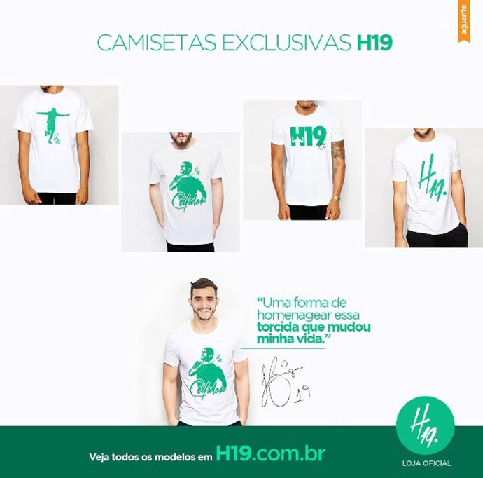 Em fim de contrato, Henrique lança linha de roupas em alusão ao Verdão