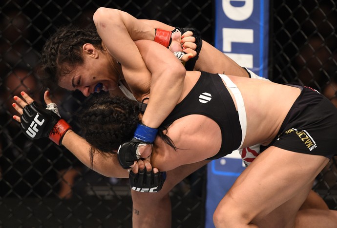 Joanna Jedrzejczyk, Cláudia Gadelha, TUF 23 Finale, UFC, MMA (Foto: Getty Images) Joanna Jedrzejczyk, Cláudia Gadelha, TUF 23 Finale, UFC, MMA (Foto: Getty Images)