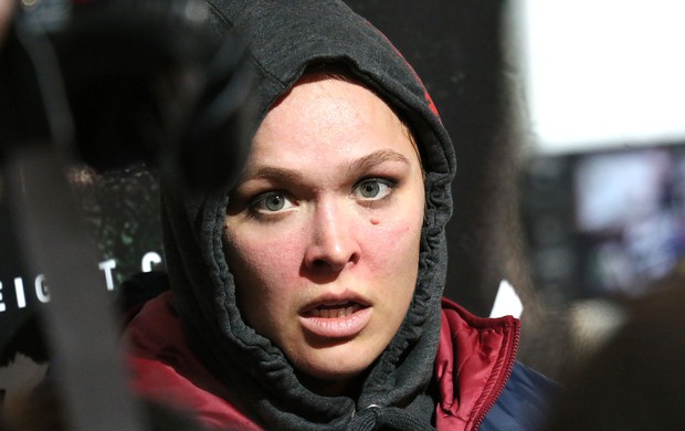 Ronda Rousey Treino Aberto UFC 175 (Foto: Evelyn Rodrigues)