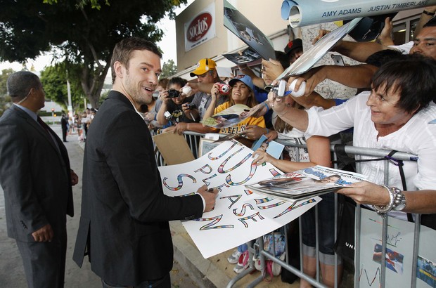 Justin Timberlake em première do filme ‘Trouble with the Curve’ em Los Angeles, nos Estados Unidos (Foto: Mario Anzuoni/ Reuters/ Agência)