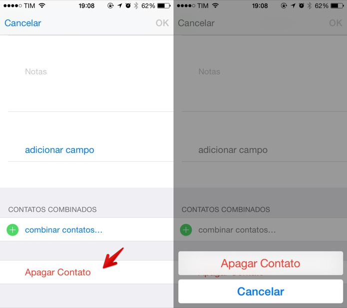 Apagando um contato da agenda do iOS (Foto: Reprodução/Helito Bijora) (Foto: Apagando um contato da agenda do iOS (Foto: Reprodução/Helito Bijora)) Apagando um contato da agenda do iOS (Foto: Reprodução/Helito Bijora) (Foto: Apagando um contato da agenda do iOS (Foto: Reprodução/Helito Bijora))