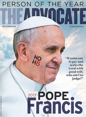 Revista gay escolhe Papa Francisco 'personalidade do ano' nos EUA (Foto: Reprodução)