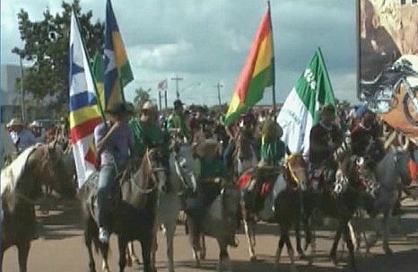 Cavalgada é uma das atrações do fim de semana em Porto Velho (Foto: Amazônia TV)