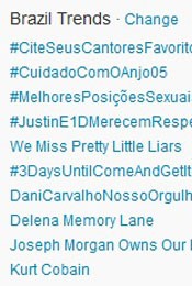 Trending Topics no Brasil às 17h32 (Foto: Reprodução) Trending Topics no Brasil às 17h32 (Foto: Reprodução)