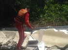 Destroços na mata são de foguete da Guiana (Divulgação/ Corpo de Bombeiros do Amapá)