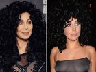 Separadas no nascimento: Gaga aparece com visual de Cher em 2010