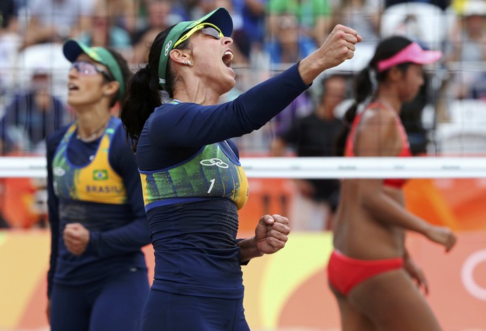 Agatha; Barbara; vôlei de praia; brasil; olimpíadas (Foto: Adrees Latif/Reuters)