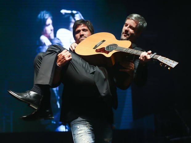 Victor e Leo em festa em Uberlândia, Minas Gerais (Foto: Manuela Scarpa/ Brazil News)