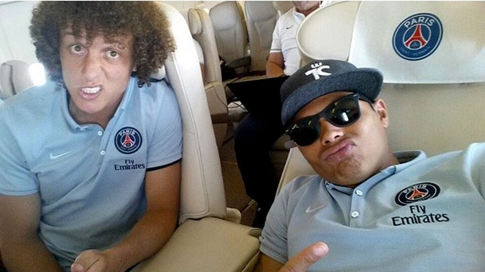 Thiago Silva viaja com David Luiz (Foto: Reprodução / Instagram)