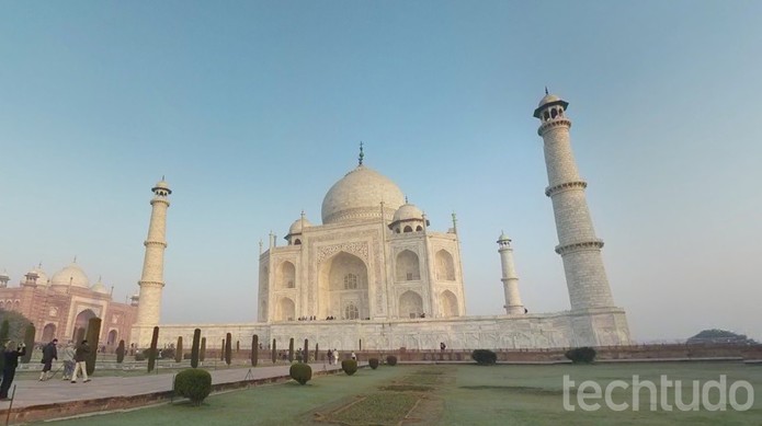 Construção importante em Agra, o Taj Mahal pode ser visitado de perto no Google Street View (Foto: Reprodução/Barbara Mannara) Construção importante em Agra, o Taj Mahal pode ser visitado de perto no Google Street View (Foto: Reprodução/Barbara Mannara)