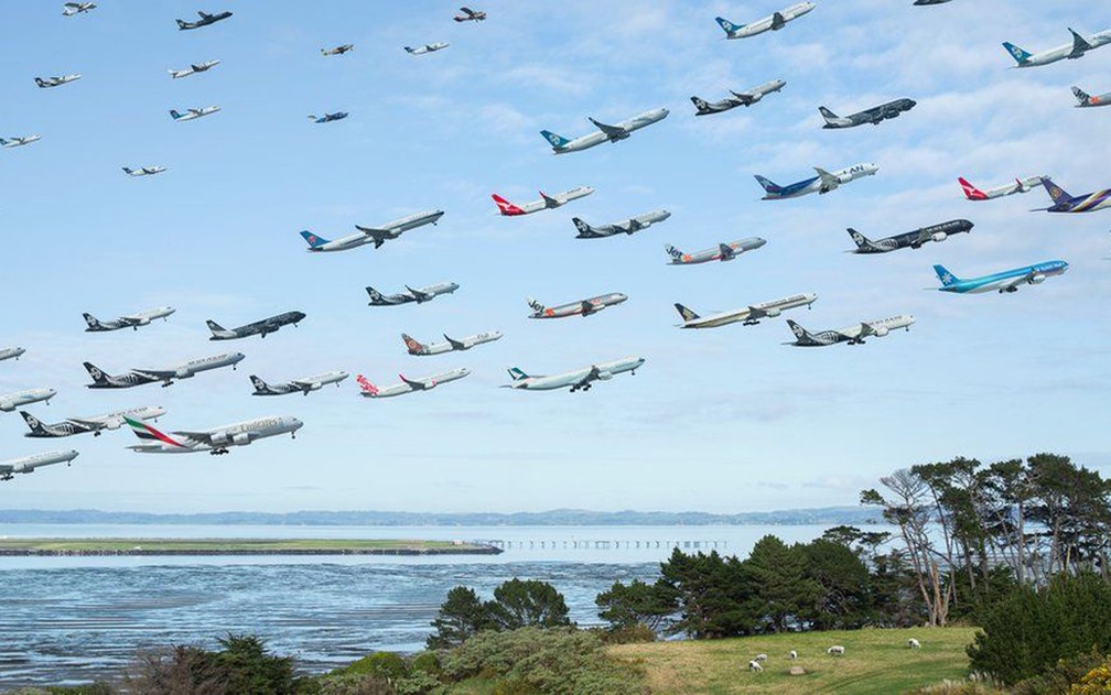 É importante destacar que as fotos não mostram o tráfego todo (Foto: Mike Kelley)